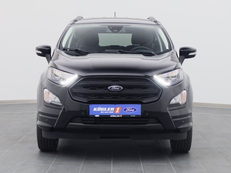 Frontansicht eines Ford EcoSport ST-Line 125PS / Technik-Paket in Agate Black 