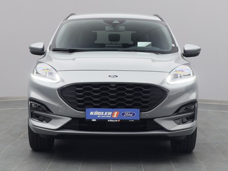 Frontansicht eines Ford Kuga ST-Line X 225PS Plug-in-Hybrid Aut. in Solarsilber 