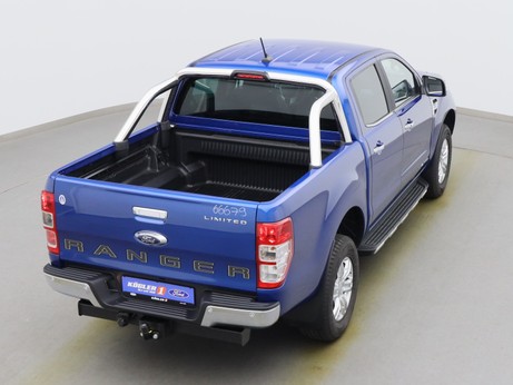  Ford Ranger DoKa Limited 212PS Aut. / AHK / PDC in Saphir Blau 