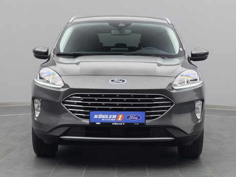 Frontansicht eines Ford Kuga Titanium 150PS / Winter-P. / Navi / PDC in Magnetic Grau 
