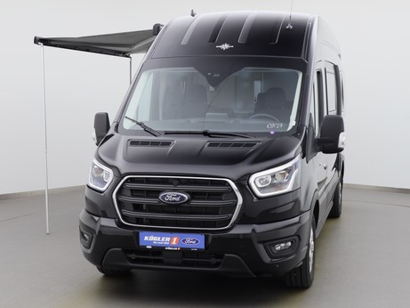  Ford Transit Big Nugget 185PS / Sicht-P3 / Klima in Obsidianschwarz 