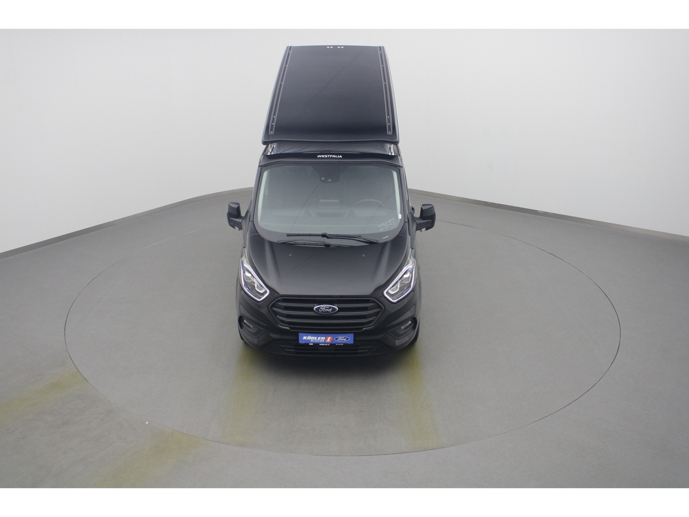  Ford Transit Nugget Aufstelldach 185PS / Sicht-P3 in Obsidianschwarz 