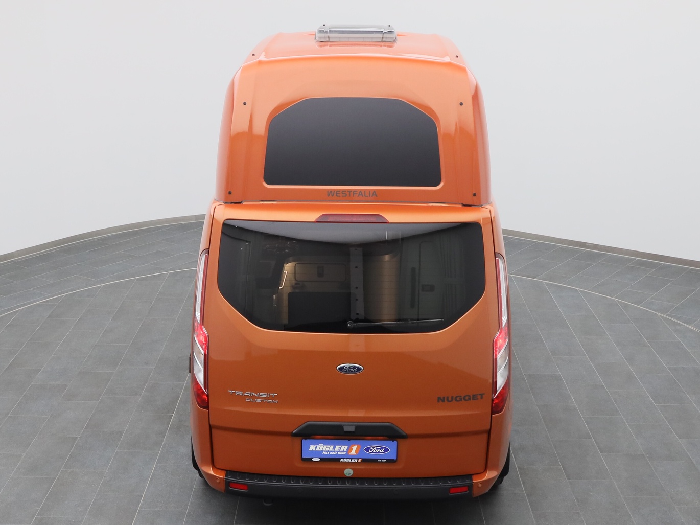  Ford Transit Nugget Hochdach 130PS / Sicht-P3 in Hokkaido Orange 