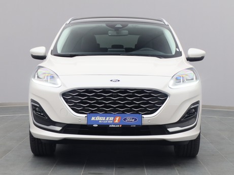Frontansicht eines Ford Kuga Vignale 225PS Plug-in-Hybrid Aut. in Weiss 