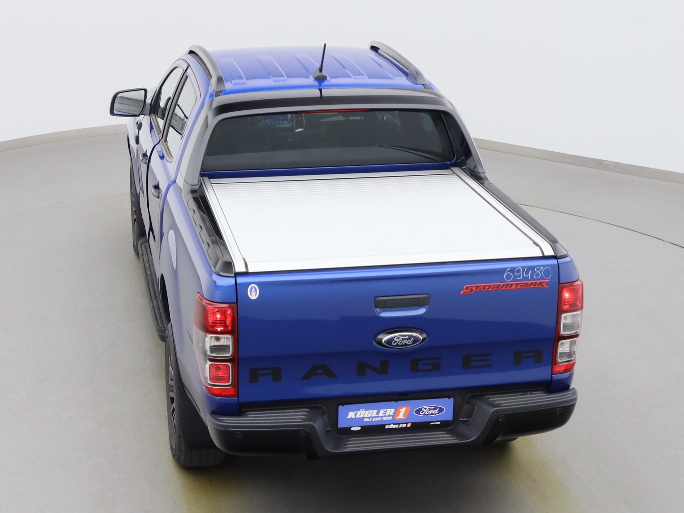  Ford Ranger DoKa Stormtrak 213PS Aut. / PDC / Klima in Saphir Blau 