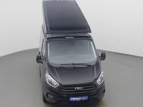  Ford Transit Nugget Aufstelldach 185PS / Sicht-P3 in Obsidianschwarz 