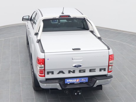  Ford Ranger DoKa Limited 213PS / AHK / PDC / Rollo in Polar Silber 