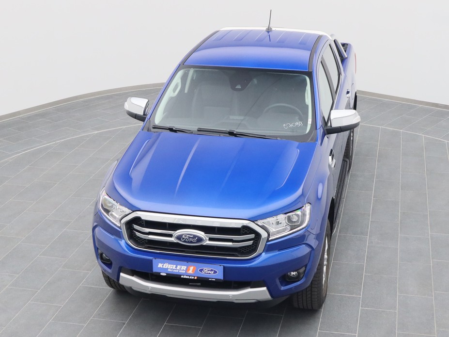 Ford Ranger DoKa Limited 213PS Aut. / AHK / PDC in Saphir Blau 