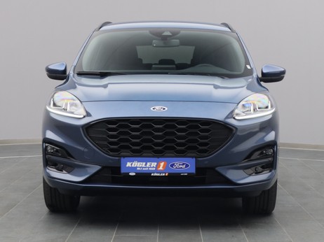 Frontansicht eines Ford Kuga ST-Line 225PS Plug-in-Hybrid Aut. in Chrome Blue 