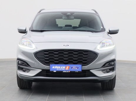 Frontansicht eines Ford Kuga ST-Line X 225PS Plug-in-Hybrid Aut. in Solarsilber 